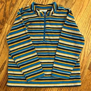 Hanna Andersson, striped 1/4 zip fleece  (sz. 100, age 4)